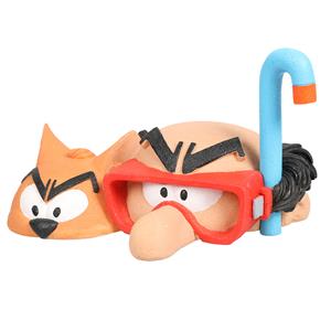 Aqua D'ella Smurfs Op Water Gargamel & Azraël Snorkel 14,4x10x8,4cm