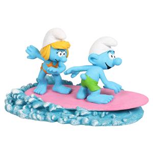 Aqua D'ella Smurfs Op Water Surfen 15,9x8,2x8,9cm