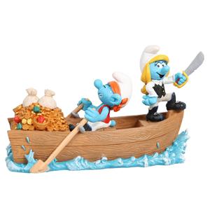 Aqua D'ella Smurfs Op Water Piraten 18,7x8,2x10,8cm