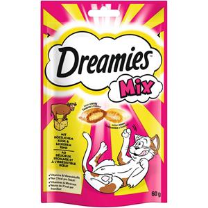 Dreamies Catisfactions Mix Kattensnack 60 g - Kaas en Rundvlees (60 g)