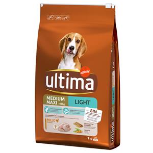 Affinity Ultima 6 kg + 1 kg gratis! Ultima Dog droogvoer - Medium / Maxi Light Adult Kip (7kg)
