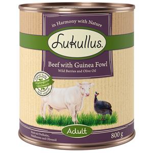 24x800g Variant XVI Adult Rund & Parelhoen (graanvrij) Lukullus Hondenvoer