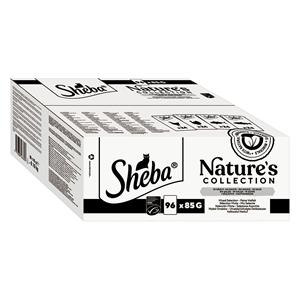 96x 85g Sheba Nature's Collection in Saus Fijne variatie Kattenvoer nat