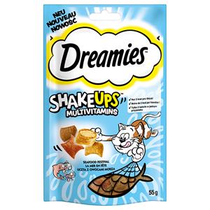 Dreamies 55g  Shakeups Multivitamins Seafood Festival Kattensnacks