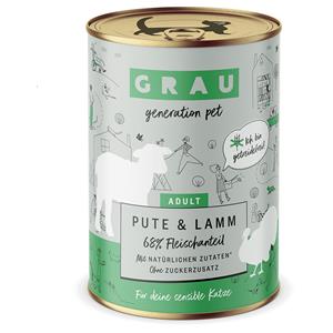 6x400g Kalkoen/Lam Smulpannetje Grau Kattenvoer Graanvrij