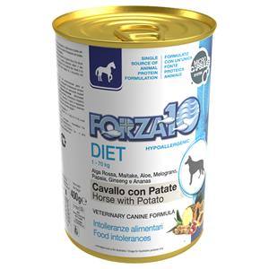 Forza10 Diet Dog 6x 400g Forza 10 Diet Laag Graan Paard & Aardappel Hondenvoer Nat