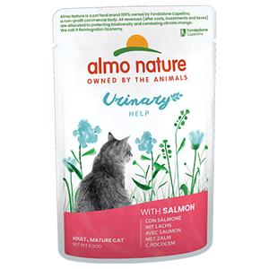 Voordeelpakket: 24x70g Almo Nature Holistic Urinary Help met Zalm Nat Kattenvoer