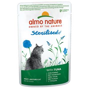 6x70g Almo Nature Holistic Sterilised Tonijn Kattenvoer Nat