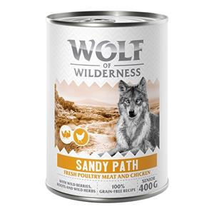 Wolf of Wilderness Senior “Expedition” 6 x 400 g - Sandy Path - Gevogelte met kip