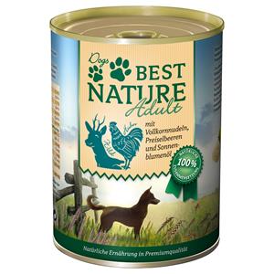 Best Nature 12x 400g  Dog Adult Wild, kip & noedels Hondenvoer nat