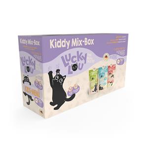 12x125g Lucky Lou Lifestage Kitten Mix I Nat Kattenvoer