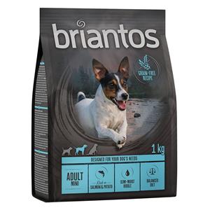 Briantos Adult Mini Zalm & Aardappel - Graanvrij Hondenvoer - 4 x 1 kg