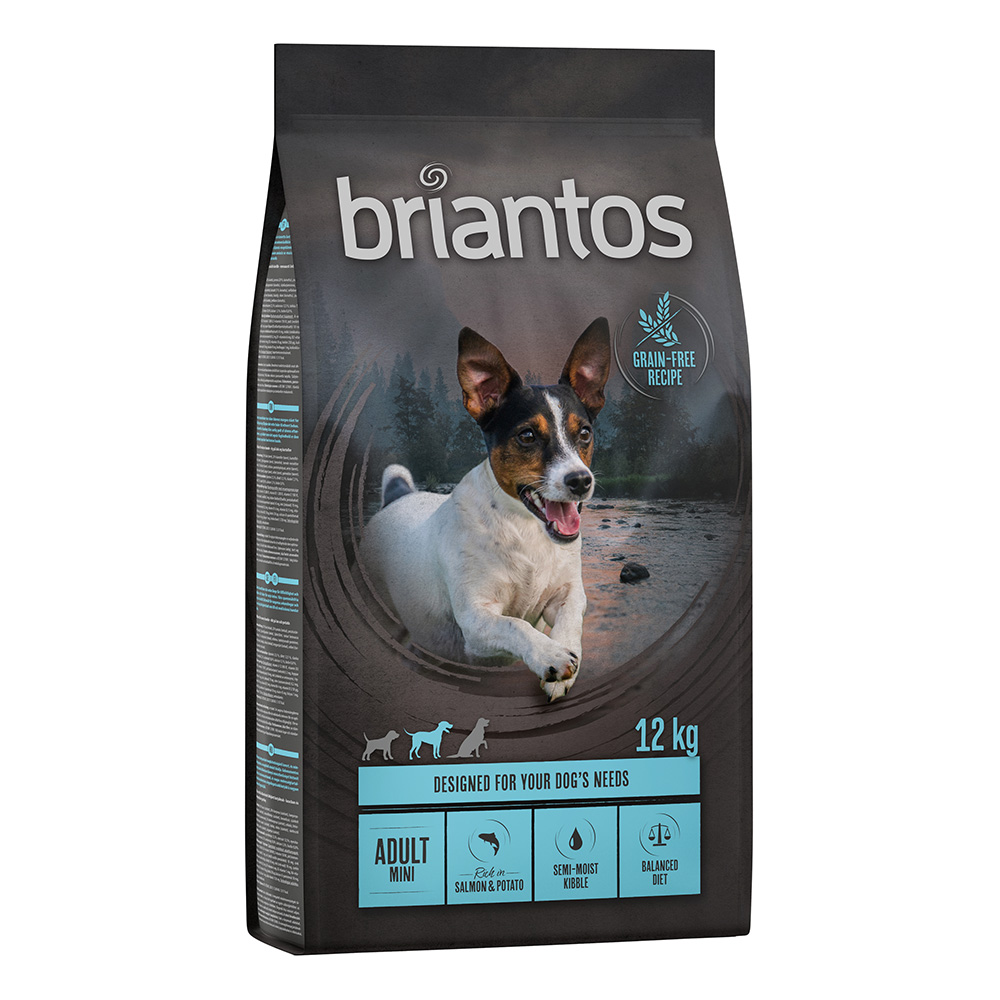 Briantos Adult Mini Zalm & Aardappel - Graanvrij Hondenvoer - 2 x 12 kg