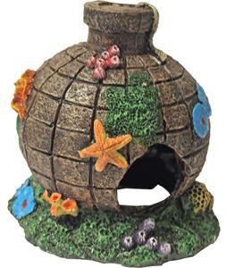 Gebr. de Boon Polyresin ornament bom met begroeiing 13x14 cm Gebr de Boon - 