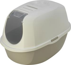 Gebr. de Boon Moderna kattentoilet Smart Cat warmgrijs/wit - 