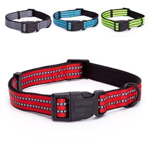 nobleza Hondenhalsband met kliksluiting reflecterend 50 cm