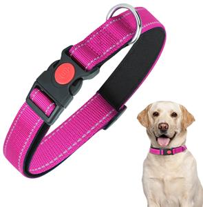 nobleza Hondenhalsband met kliksluiting roze 60 cm