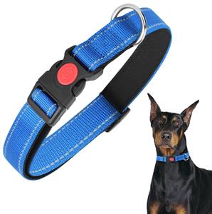 nobleza Hondenhalsband met kliksluiting blauw 60 cm