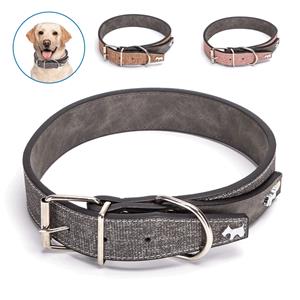 nobleza Luxe hondenhalsband vegan leer 60 cm