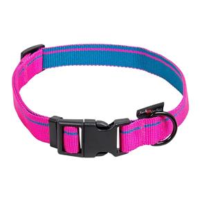 jackandvanilla Jack and Vanilla Hondenhalsband - Nylon - Kliksluiting - Roze - 65 cm