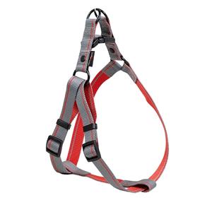 jackandvanilla Jack and Vanilla Y-tuig kleine hond - Grijs / rood - XS