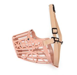 Nobleza Honden muilkorf - Kunststof - Beige - Maat L