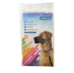 nobleza Muilkorf hond stof zwart XS