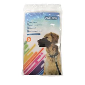 nobleza Muilkorf hond stof zwart S