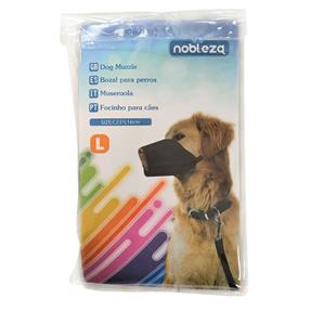 nobleza Muilkorf hond stof zwart L