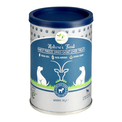 Pawfect Freeze Dried hondensnack Geitenlever 50 gr.