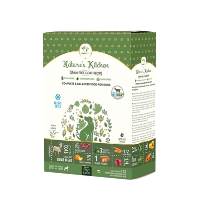 Pawfect Freeze Dried hondenvoeding Geit 250 gr.