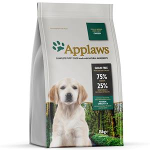 Applaws Cat Applaws Puppy hondenvoeding Small&Medium Breed Kip 15 kg