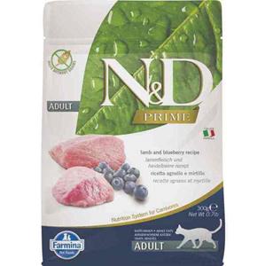 FARMINA N&D Prime Cat Lamb and Blueberry Adult – Trockenfutter für Katzen – 300 g