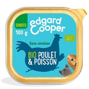 100g Edgard & Cooper Puppy Menu graanvrij bio menu Biologische Kip en Biologische Vis