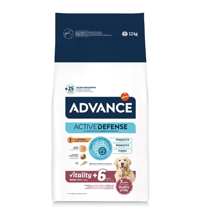 Advance Maxi Senior met kip en rijst hondenvoer 2 x 12 kg