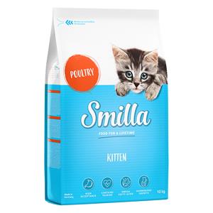 Smilla 10 kg  Droogvoer + 125 g  Snacks Ringlies gratis - Kitten (10 kg) + Probiotische Snacks Ringlies (125 g)