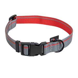jackandvanilla Jack and Vanilla Hondenhalsband - Nylon - Kliksluiting - Grijs - 65 cm