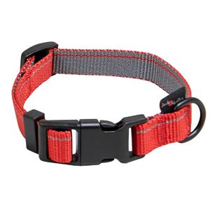 jackandvanilla Jack and Vanilla Hondenhalsband - Nylon - Kliksluiting - Rood - 47 cm