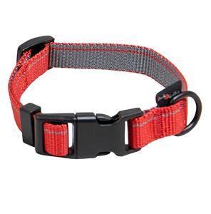jackandvanilla Jack and Vanilla Hondenhalsband - Nylon - Kliksluiting - Rood - 65 cm