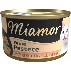 Miamor 12x85g Pastei Gevogelte & Lever  Kattenvoer Nat