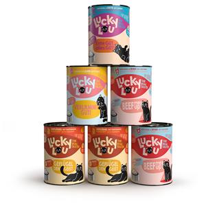 6x 400g Lucky Lou Adult Tasty-Mix nat kattenvoer