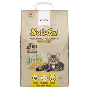 SoftCat 2x 17l Porta  Corn Kattenbakvulling