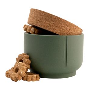 Pino Koekjesblik Treat Jar, duck green solid