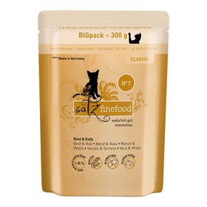 Catz Finefood 6x300g  Rund & Kalf Nat kattenvoer