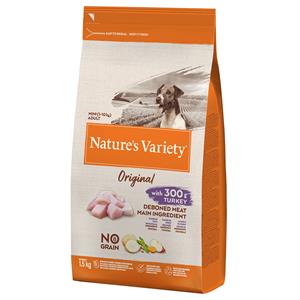 Nature’s Variety 1,5kg Nature's Variety Original Graanvrij Mini Adult Kalkoen Honden Droogvoer