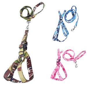 Nobleza Honden Y-tuigje set met riem camouflage L