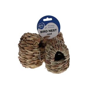 Duvo+ Nestbuidel in riet met haak 3st - 8x8x10,6cm