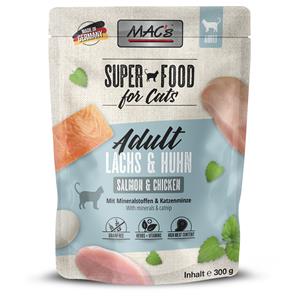 6x 300g MAC's Cat Pouch Zalm & Kip natvoer voor katten