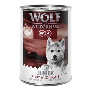 Wolf of Wilderness RED Meat Junior 6 x 400 g Ruby Midnight