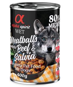 Alpha Spirit canned meatballs with beef & salvia 400g